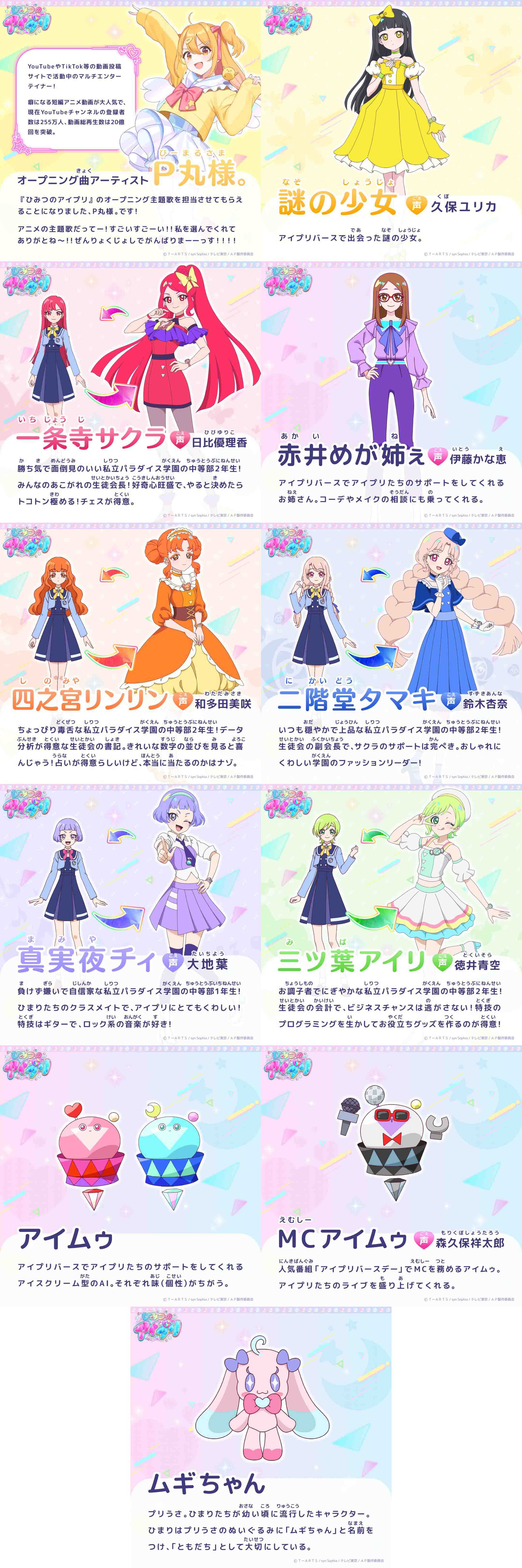 图片[2]-二次元COS分享《美妙旋律》系列新作电视动画《秘密的偶像公主》公开角色集合视觉图，追加声优。-二次元COS分享次元吧