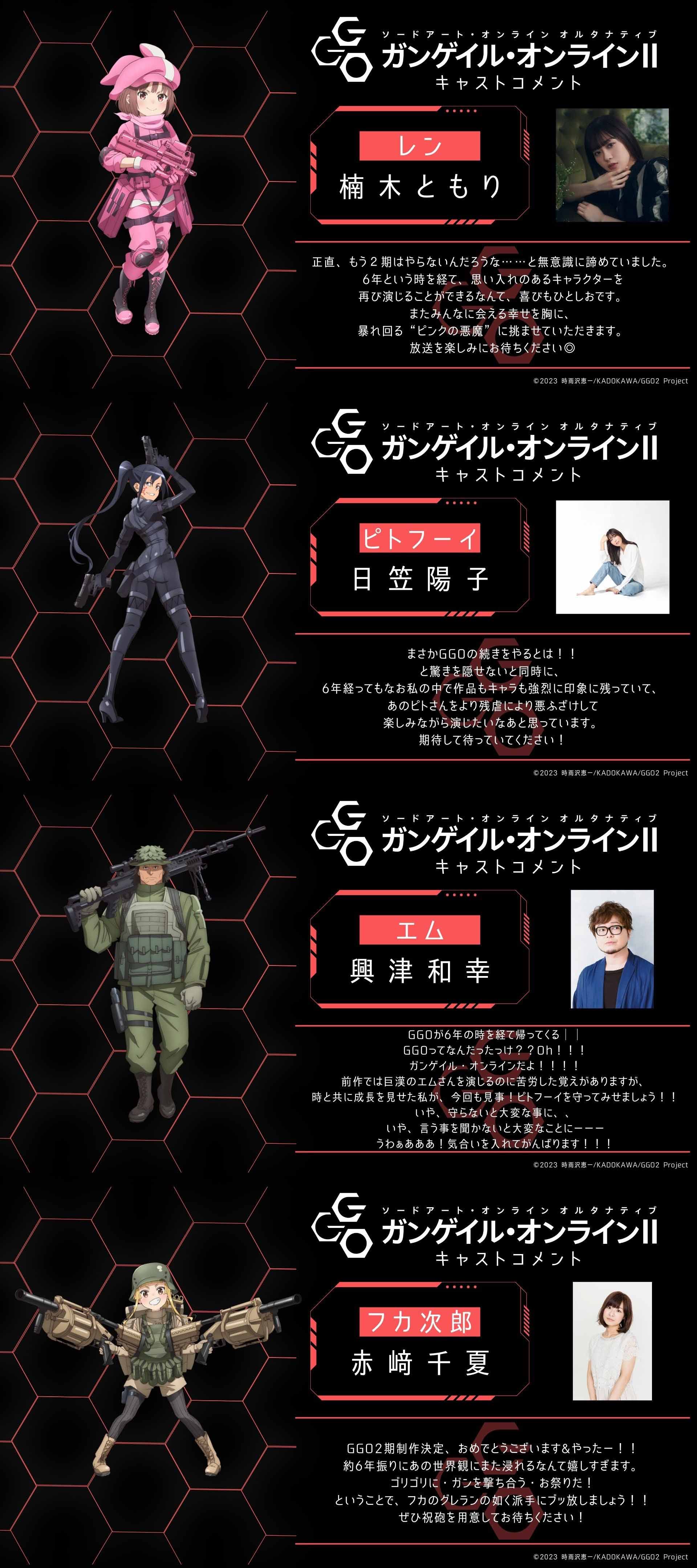 图片[2]-二次元COS分享《刀剑神域 外传 Gun Gale Online 第二季》公开角色视觉图，该作将在 2024 年年内开播！-二次元COS分享次元吧